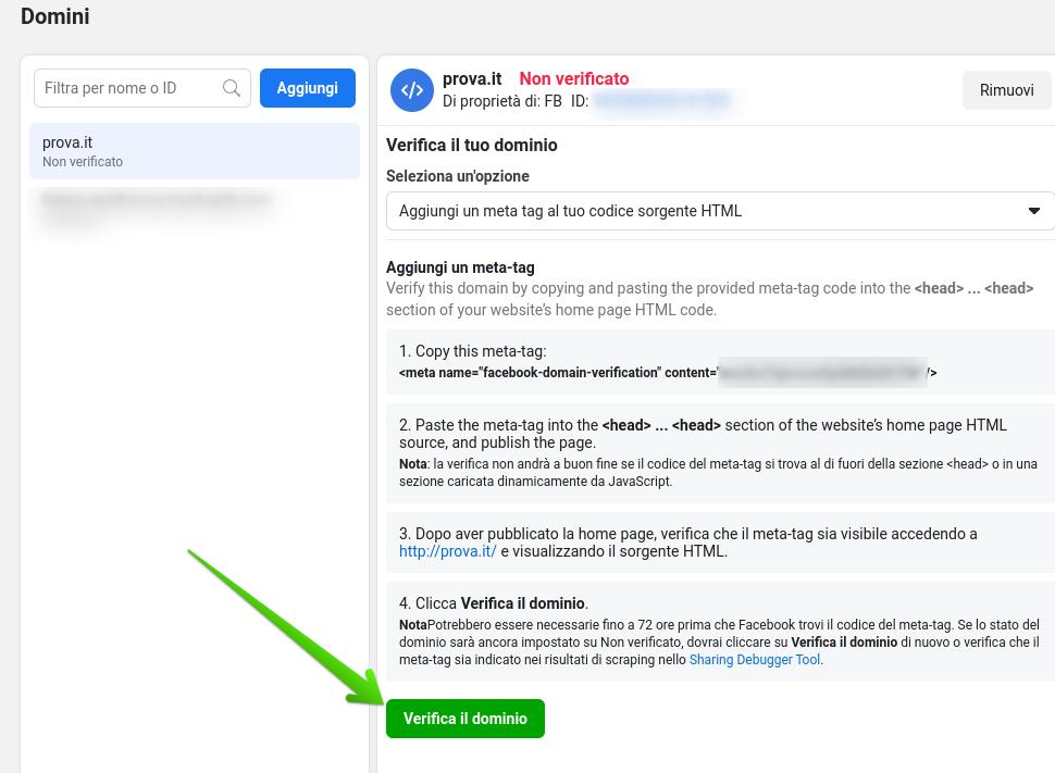 Shopify – Quando La Verifica Del Dominio Su Facebook Non Vuole Funzionare