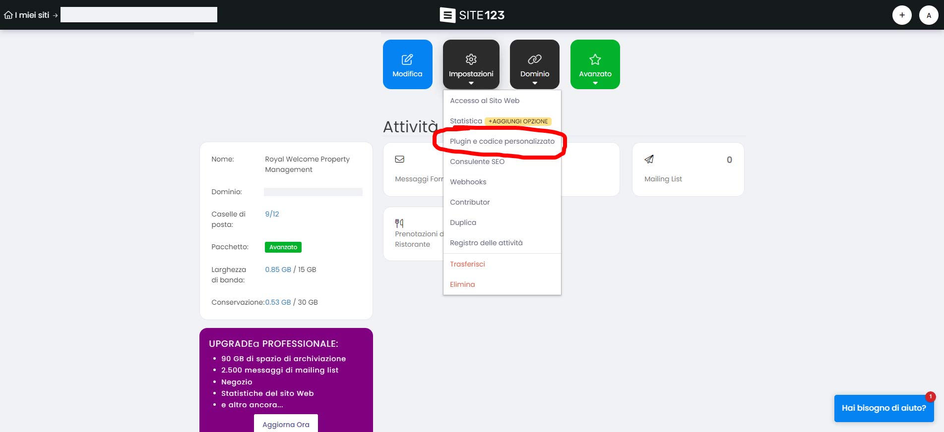 Verifica Del Dominio Per Facebook Per Site123