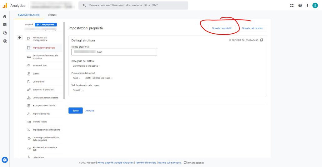 Come Trasferire Una Proprietà Ga4 Collegata Con Una Ga3 In Un Altro Account