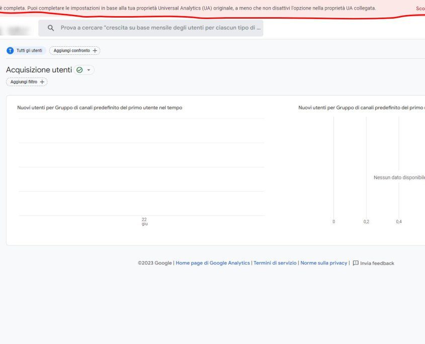 Come Rimuovere Le Notifiche Di Ga4: La Configurazione Di Questa Proprietà Non è Completa