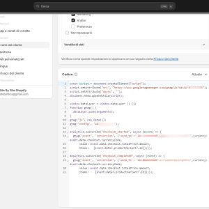 Shopify – Nuovi Tracciamenti Del Checkout