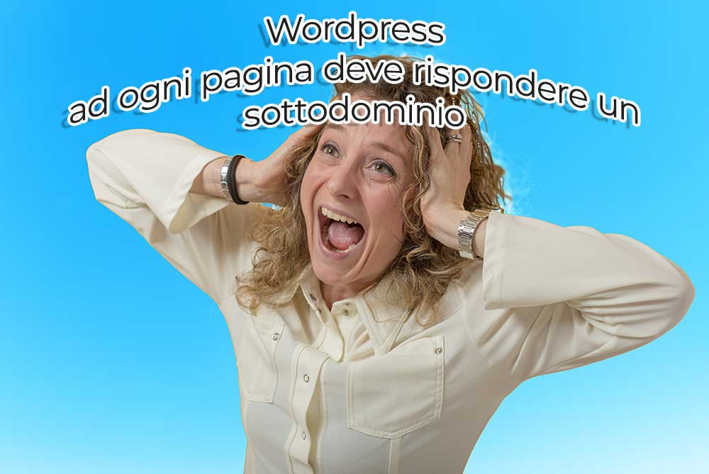 Wordpress – Ad Ogni Pagina Deve Rispondere Un Sottodominio