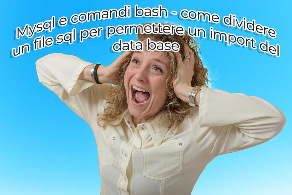 Mysql E Comandi Bash – Come Dividere Un File Sql Per Permettere Un Import Del Data Base