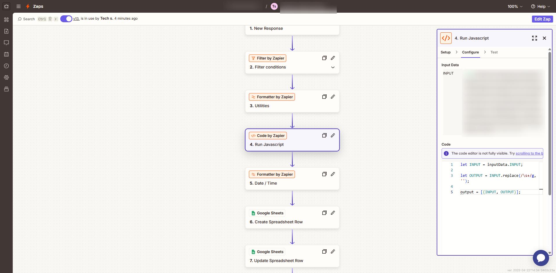 Zapier – Come Rimuovere Gli Spazi Da Un Testo